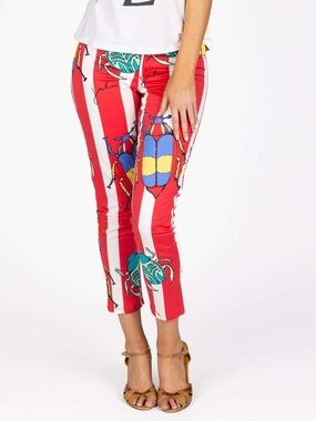 Jules‎ Reid Beetle Bug Pants Womens Red 6